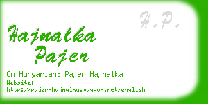 hajnalka pajer business card